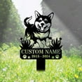 thumbnail image 1 of Handmadetneonsign Shiba Inu Dog Dog Memorial Metal With Stake, Shiba Inu Dog Metal Name Sign Stake, Dog Metal Stake Decor 45408, 1 of 5