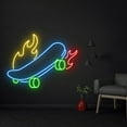thumbnail image 1 of Handmadetneonsign Skateboard Neon Sign, Skateboard Led Signs, Skateboard Decor, Skateboard Sign, 1 of 5