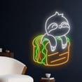 thumbnail image 1 of Handmadetneonsign Sloth Sandwiches Neon Sign, Sloth Wall Art Decor, Sandwiche Restaurant Wall Decor, 1 of 4
