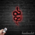 thumbnail image 1 of Handmadetneonsign Snake Lotus Metal Wall Art Light, Animal Metal Sign Wall Decor, Wild Life Metal Decor 52457, 1 of 5