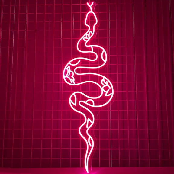 Handmadetneonsign Snake Neon Sign, Cobra Snake Lover Man Cave Wall Art Decor, Home Bar Pub Wall Decor