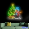 thumbnail image 1 of Handmadetneonsign Snowman Christmas Neon Sign, Snowman Led Sign, Merry Christmas Neon, Christ Wall Art, Christ Wall Decor 90094, 1 of 5