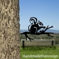 thumbnail image 1 of Handmadetneonsign Squirrel On Branch Metal Tree Stake, Squirrel Garden Tree Stake, Squirrel Metal Tree 68609, 1 of 4