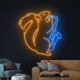 thumbnail image 1 of Handmadetneonsign Squirrel Playing Saxophone Neon Sign, Squirrel Wall Art Decor, Squirrel Wall Decor, 1 of 5