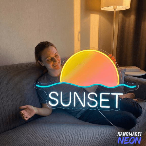 Handmadetneonsign Sunset Neon Sign, Living Room Wall Decor, Housewarming Gift
