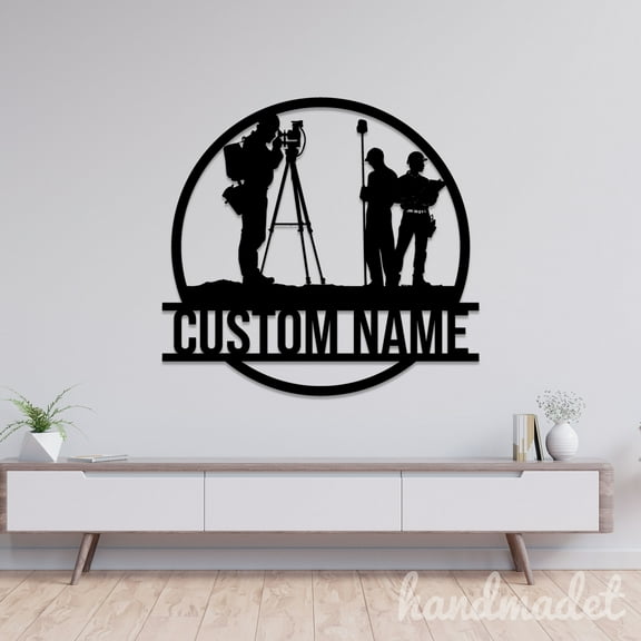 Handmadetneonsign Surveyor Engineer Metal Wall Art Light, Engineer Metal Sign Wall Decor, Home Metal Decor 57601