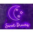 thumbnail image 1 of Handmadetneonsign Sweet dreams Led Sign, Sweet dream Led Sign, Wall Decor, Bar Neon Sign, Custom Neon Sign, Pub Led Sign, Neon Sign, Bedroom decor, Wall Décor, 1 of 5