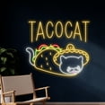 thumbnail image 1 of Handmadetneonsign Taco Cat Neon Sign, Tacos Cat Led Sign, Cat Taco Led Light, Cat Tacos Neon Light, 1 of 5