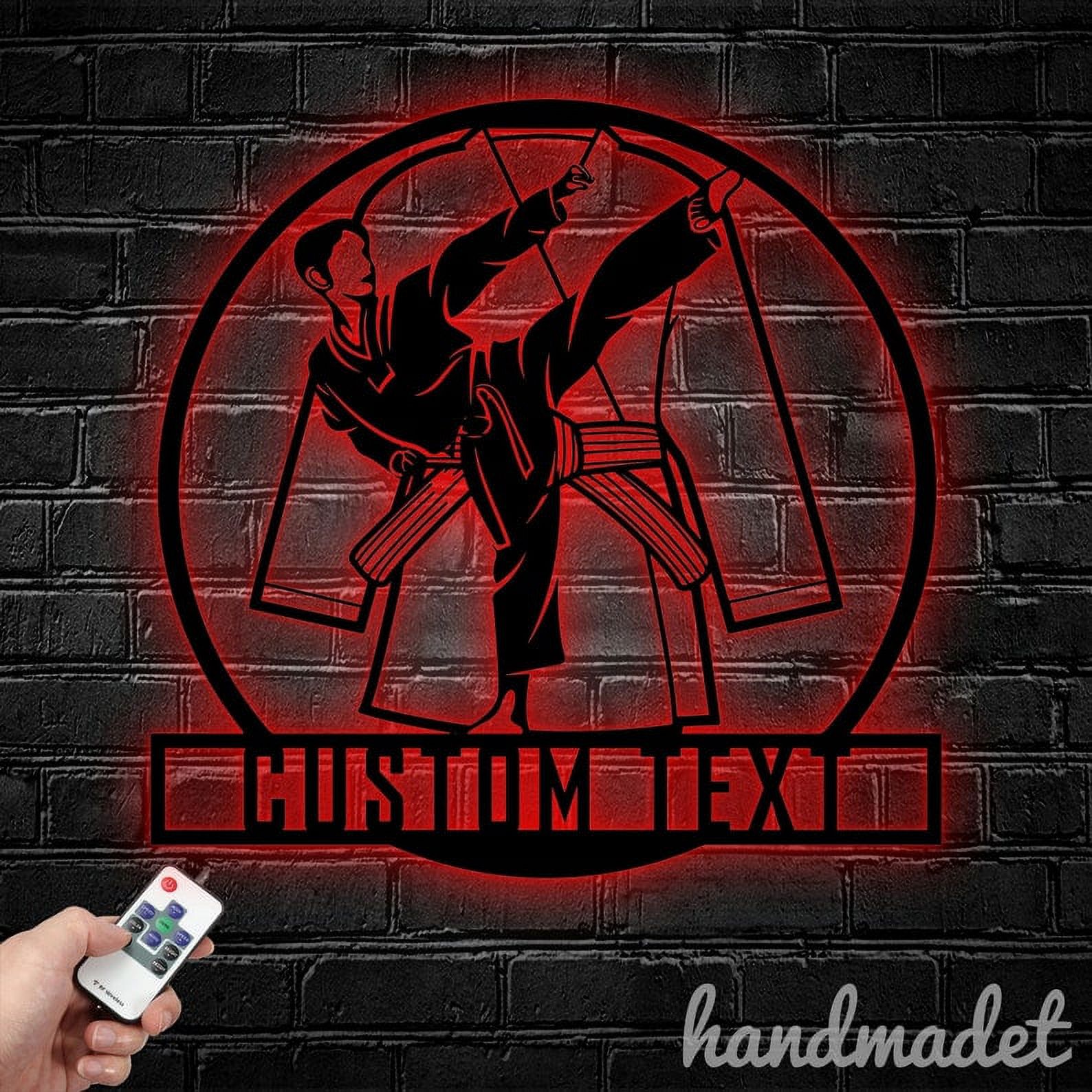 Handmadetneonsign Taekwondo Metal Wall Art, Taekwondo Metal Sign Wall ...