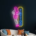 thumbnail image 1 of Handmadetneonsign Tattoo Girl Neon Sign, Tattoo LED Light, Tattoo Spa Led Sign, Ink Studio Neon, 1 of 5