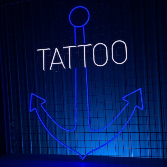 Handmadetneonsign Tattoo Neon Sign, Tattoo Open Store Wall Art Decor, Signboard for Tattoo Studio Wall Decor