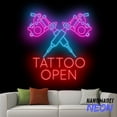 thumbnail image 1 of Handmadetneonsign Tattoo Open Neon Sign, Tattoo Studio Led Sign, Tattoo Artist Led Light, Ink Studio Wall Art Decor 81087, 1 of 5