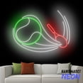 thumbnail image 1 of Handmadetneonsign Tennis Ball Neon Sign, Tennis Player Led Sign, Sport Wall Art, House Wall Decor 92231, 1 of 5