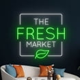 thumbnail image 1 of Handmadetneonsign The Fresh Market Neon Sign, Vegetables LED Sign, Vegetables Farm Neon Light, 1 of 5