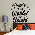 thumbnail image 1 of Handmadetneonsign The World Is Yours Words Metal Wall Art Light, Quote Metal Sign Wall Decor, Quote Metal Decor, 1 of 5
