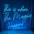 thumbnail image 1 of Handmadetneonsign This Is Where The Magic Happens Led Sign, This Is Where The Magic Happens Neon, 1 of 5
