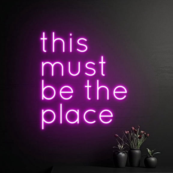 Handmadetneonsign This Must Be The Place Neon Sign, This Must Be The Place LED Light, Custom Name Neon Light, Wall Décor