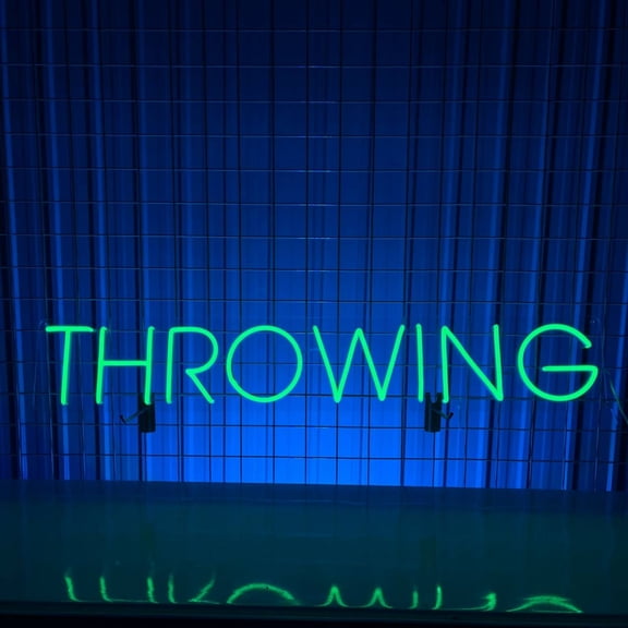 Handmadetneonsign Throwing Neon Sign, Quote Wall Art Decor, Home Bedroom Bar Pub Wall Decor