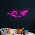 thumbnail image 1 of Handmadetneonsign Travel Destination Neon Sign, Airplane Neon Led Wall Art Decor, Airplane Wall Decor, 1 of 4