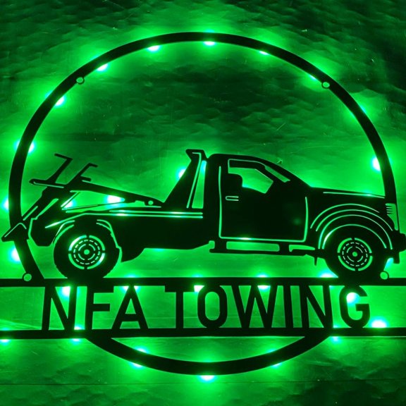 Handmadetneonsign Truck Diver Car Metal Wall Art Light, Car Metal Sign Wall Decor, Tuck Car Lover Metal Decor