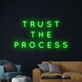 thumbnail image 1 of Handmadetneonsign Trust The Process Neon Sign, Custom Quote Neon Art Decor, Text Home Bedroom Wall Decor, 1 of 4
