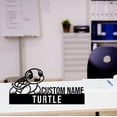 thumbnail image 1 of Handmadetneonsign Turtle Animal Metal Nameplate, Turtle Desk Nameplate, Turtle Desk Name Plate Decor, 1 of 4