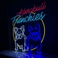 thumbnail image 1 of Handmadetneonsign Two French Bulldog Dog Neon Sign, Grooming Spa Wall Art Decor, Home Bedroom Wall Decor, 1 of 5