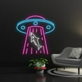 thumbnail image 1 of Handmadetneonsign UFO Abduction Shark Led Sign, UFO Shark Neon Sign, Wall Decor, UFO Shark Led, 1 of 5