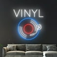 thumbnail image 1 of Handmadetneonsign Vinyl Neon Sign, Music Sound Wave Wall Art Decor, Music Show Studio Wall Decor, 1 of 3