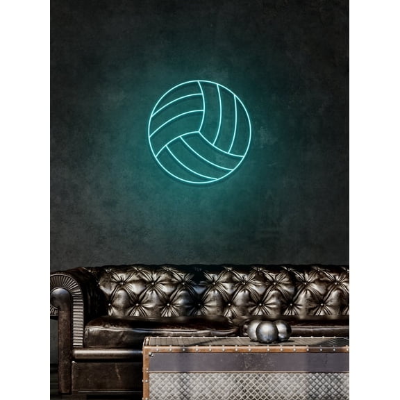 Handmadetneonsign Volleyball Neon Sign, Nursery Decor, Personalized Neon Sign, Volley Ball Gift, Personalized Name Sign, Neon Name Sign, Wall Décor