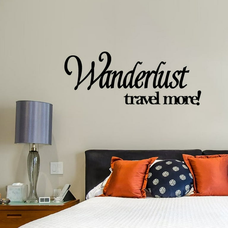 Handmadetneonsign Wanderlust Travel More Words Metal Wall Art Light Quote Metal Sign Wall Decor Quote Metal Decor Walmart
