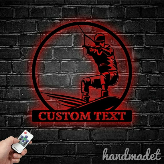 Handmadetneonsign Water Ski Metal Wall Art Light, Water Ski Metal Sign Wall Decor, Water Ski Metal Decor