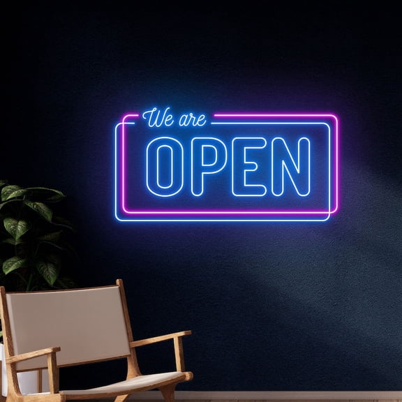Handmadetneonsign We Are Open Led Sign, We Are Open Neon Sign, Open Led Light, Custom Text Neon Light, Wall Décor