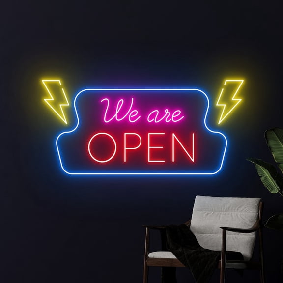 Handmadetneonsign We Are Open Led Sign, We Are Open Neon Sign, Open Led Light, Welcome Neon Light