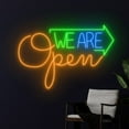 thumbnail image 1 of Handmadetneonsign We Are Open Neon Sign, We Are Open Led Sign, Open Led Light, Welcome Neon Light, 1 of 5