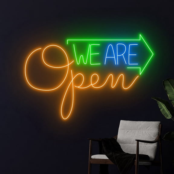 Handmadetneonsign We Are Open Neon Sign, We Are Open Led Sign, Open Led Light, Welcome Neon Light