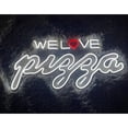 thumbnail image 1 of Handmadetneonsign We Love Pizza Led Sign, We Love Pizza Neon Sign, Wall Decor, We Love Pizza Led Light, Custom Neon Sign, Best gifts, Pizza Led Sign, Wall Décor, 1 of 4