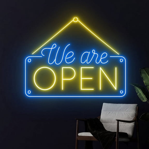 Handmadetneonsign We're Open Led Sign, We Are Open Neon Sign, Open Led Light, Custom Text Light