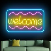 Handmadetneonsign Welcome Open Neon Sign, Welcome Store Wall Art Decor, Welcome Shop Store Wall Decor 51491