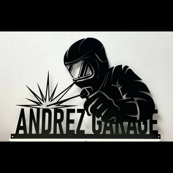 Handmadetneonsign Welding Metal Wall Art Light, Welder Metal Sign Wall Decor, Welder Work In Mask Home Metal Decor