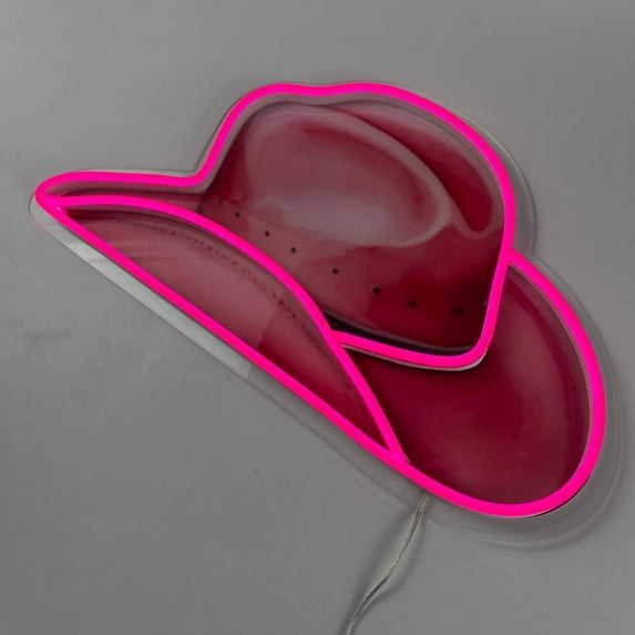 Handmadetneonsign Western Cowgirl Hat Neon Sign, Western Cowgirl Wall Art Decor, Bar Pub Coffee Wall Decor