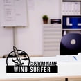 thumbnail image 1 of Handmadetneonsign Wind Surfer Metal Nameplate, Wind Surfer Desk Name Plate, Surfer Desk Nameplate, 1 of 4