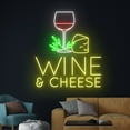 thumbnail image 1 of Handmadetneonsign Wine & Cheese Led Sign, Wine Cheese Neon Light, Cheese Wine Neon Sign, Drinking, 1 of 5