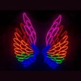 thumbnail image 1 of Handmadetneonsign Wings Angel Wall Art, Wings Color Wall Decor, Colorful Wings Angel Wall Decor, 1 of 3