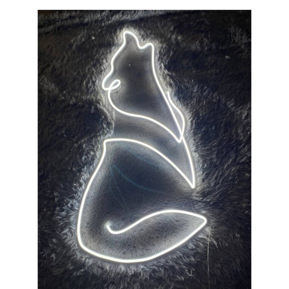 Handmadetneonsign Wolf Neon Sign, Wolf Neon Sign, Wolf Neon Lights, Wolf Led Lights, Custom Neon