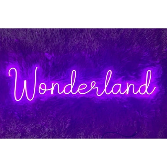 Handmadetneonsign Wonderland Led Sign, Wonderland Led Sign, Wall Decor, Wonderland Neon Sig, Custom Neon Sign, Restaurant Led Sign, Wonderland Led Sign, Wall Décor