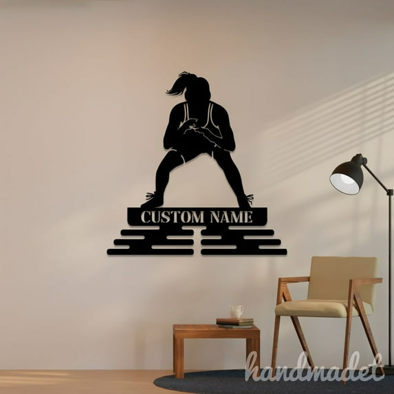 Handmadetneonsign Wresting Medal Hanger Metal Wall Art Light, Martial Metal Sign Wall Decor, Wresting Metal Decor 46241