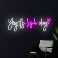 thumbnail image 1 of Handmadetneonsign Yay It's Lash Day Neon Sign, Yay It's Lash Day LED Light, Eyelashes Neon Light, 1 of 5