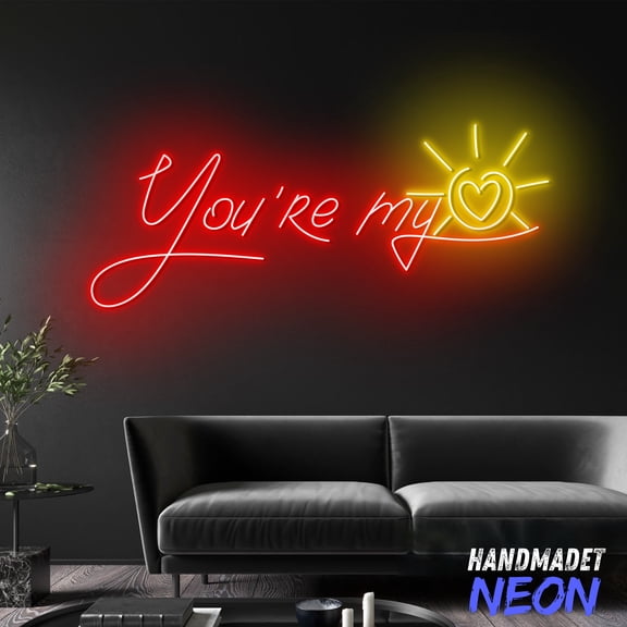 Handmadetneonsign You Are My Sunshine Neon Sign, Cozy Led Light For Living Room & Baby Room 132506
