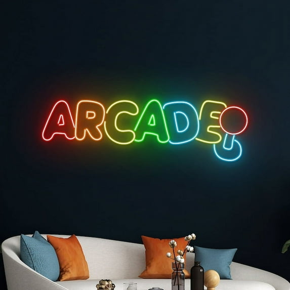 HandmadetneonsignArcade Neon Sign, Game Controller Led Sign, Game Player Led Light, Home Decor